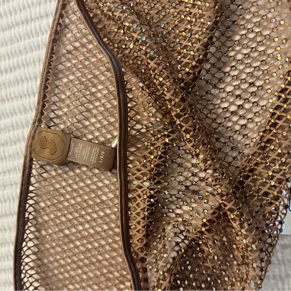 SKIMS x Swarovski gold stretch knot bandeau - Picture 3 of 4